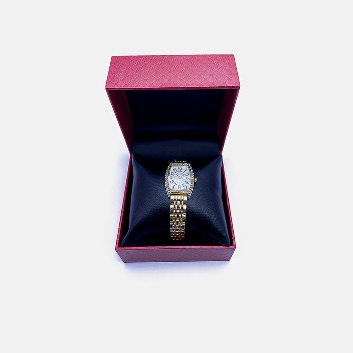 Franck Muller Curved Case with Crystal Accents